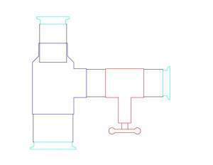 3x2x2 Reducing Tee VM head