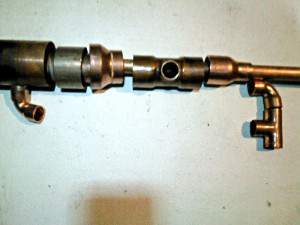 Inlet vapor, outlet water