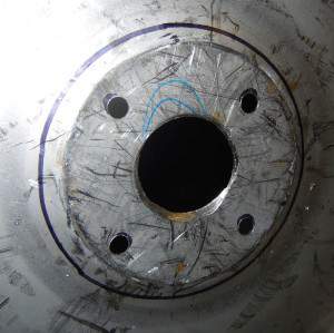 Holes are drilled out