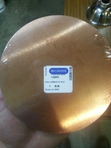 6&quot; copper disc