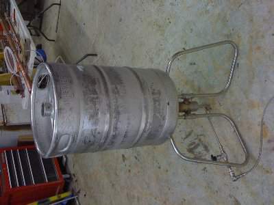 Keg and home made burner