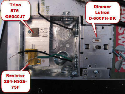 Parts in place without connections