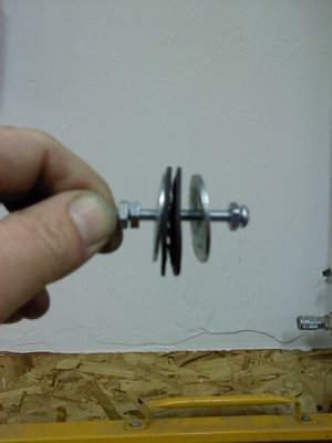 Made a jig to &quot;turn&quot; a stack of copper discs to barely fit into a 2&quot; column
