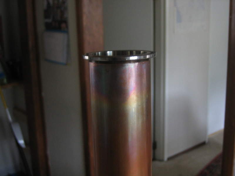 Annealed tube with press-fit butt-weld ferrule.