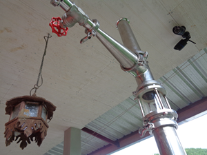 What you need is the Ø3&quot; Tee, the reduction and the gate valve.
